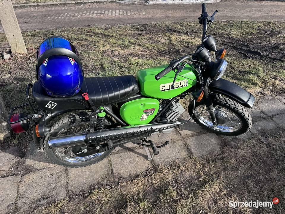Simson s51 enduro 12v elektronik 1990 warmińsko-mazurskie Biskupiec sprzedam