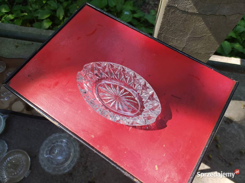 Kryształowe naczynie głęboka popielnica Warszawa