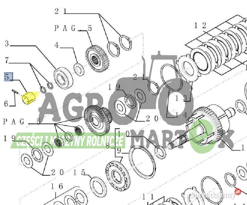 76086275 219276A1 153214672 TULEJA CNH Wichrów