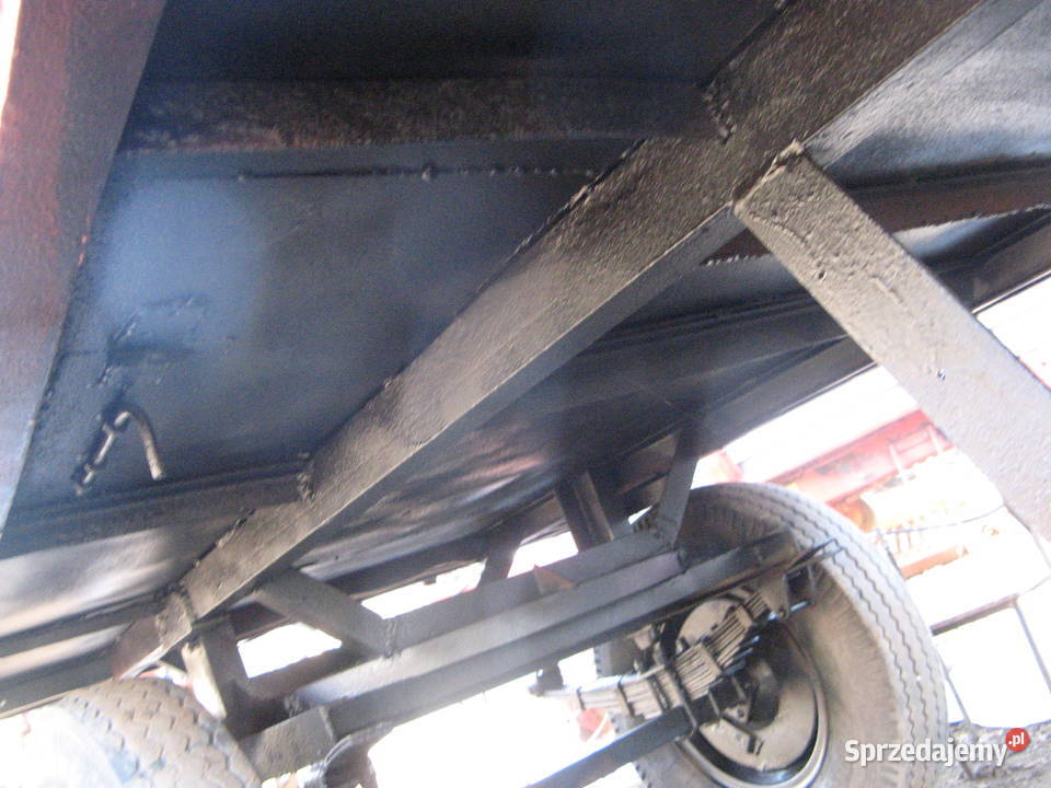 przyczepa d35 sztywna ładna podłoga i burty lubelskie