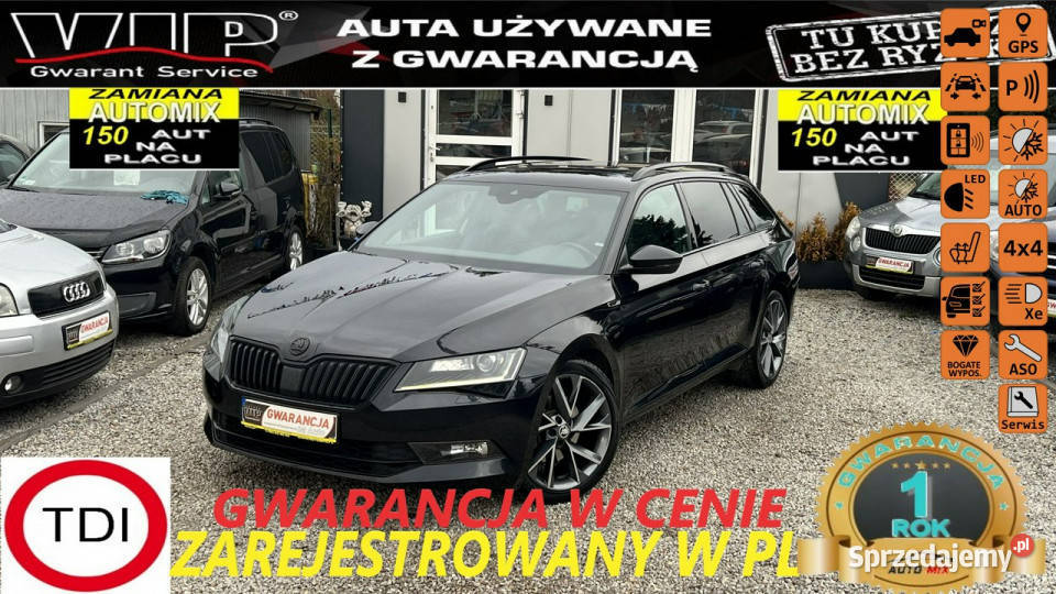 koda Superb SPRZEDANY 4X4Full WyposażSport Line komputer pokładowy dolnośląskie