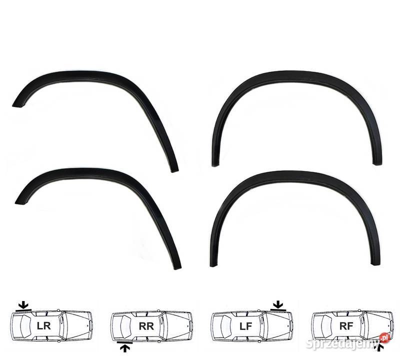 Fiat 126 nakładki na błotnik czarny mat 4 sierpy nadkola Karoseria Ostrów Wielkopolski sprzedam