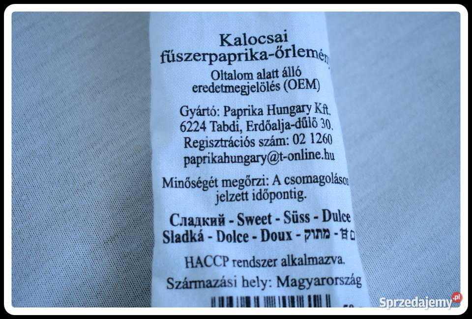 Hungary Węgry woreczek papryczce dekoracyjny Pozostałe