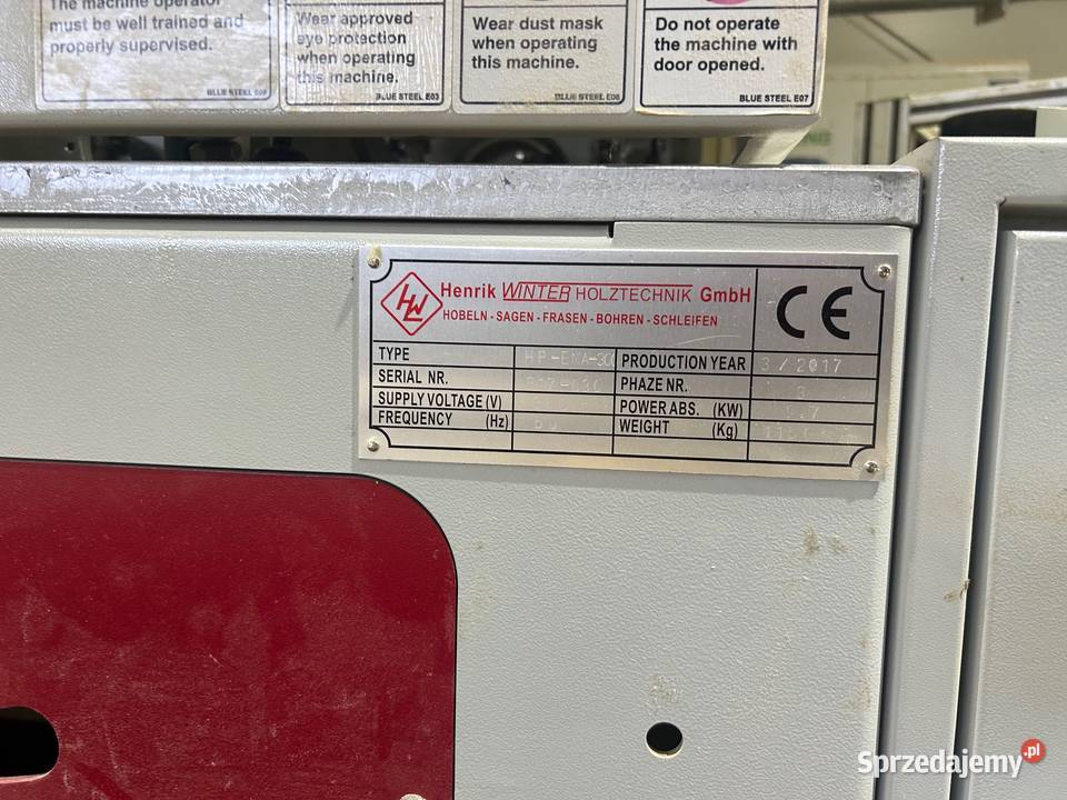 Czopiarka do profilowania piórowpust Winter Produkcja Wadowice