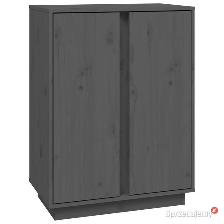Szafka szara 60x35x80 lite drewno sosnowe