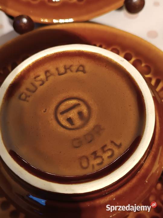 Miseczki bulionówki z talerzykami Rusalka małopolskie Gorlice