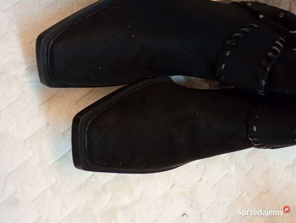42 ASOS Design Czarne kozaki kowbojki z Kraków