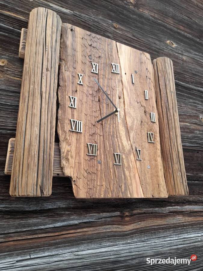 Zegar ze starego drewna Kamieńczyk sprzedam