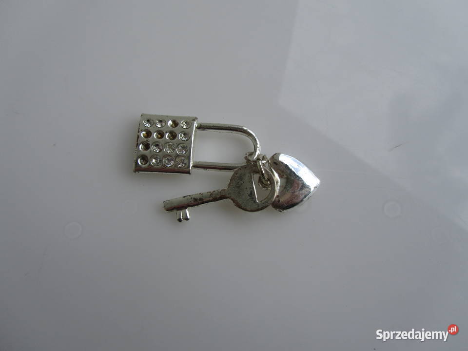 Wisiorek kłódka klucz iserce Unlock my heart
