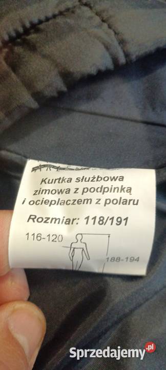 kurtka zimowa służbowa policyjna nowa nie