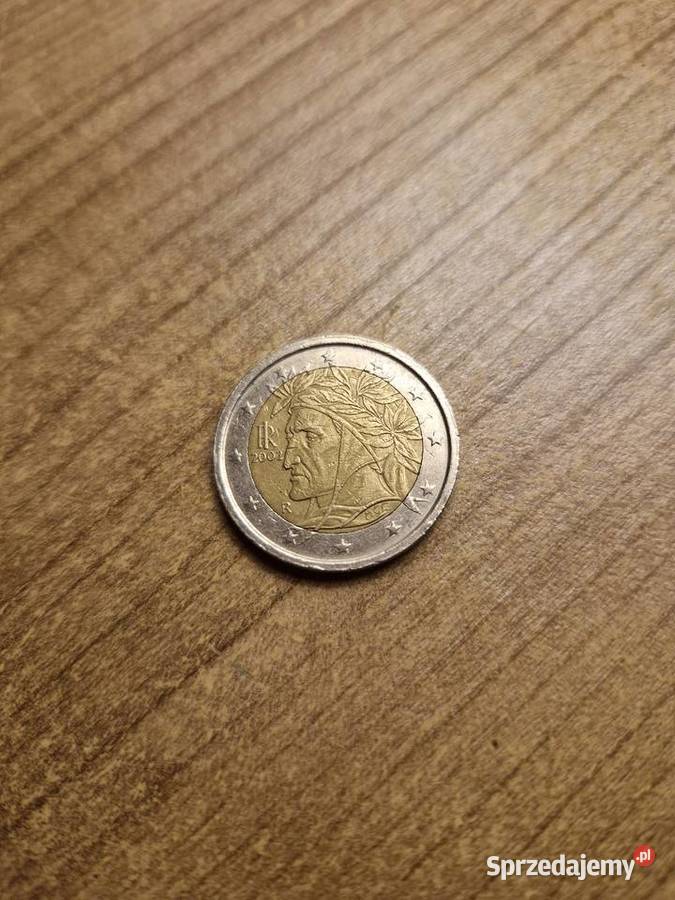 Moneta kolekcjonerska 2 euro Włochy 2002 Dante sprzedam