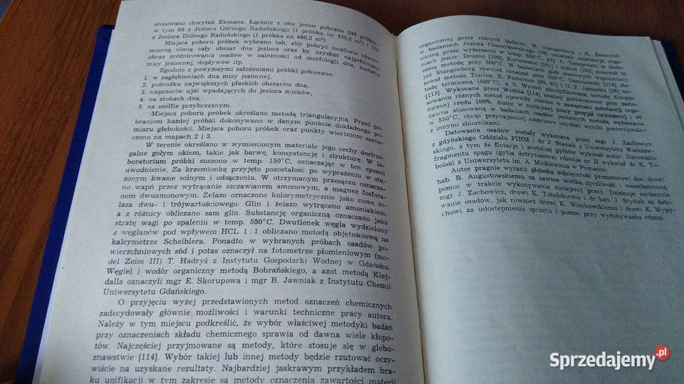 Osady denne Jezior Raduńskich Roman Gołębiewski Gdańsk