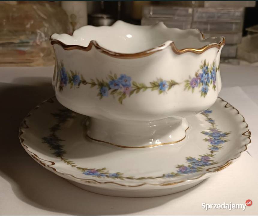 Stara sosjerka Racine Bavaria Porcelana i szkło