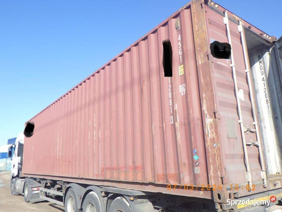 Kontenery magazynowe budowlane morskie 12 m 40HC mazowieckie Wołomin