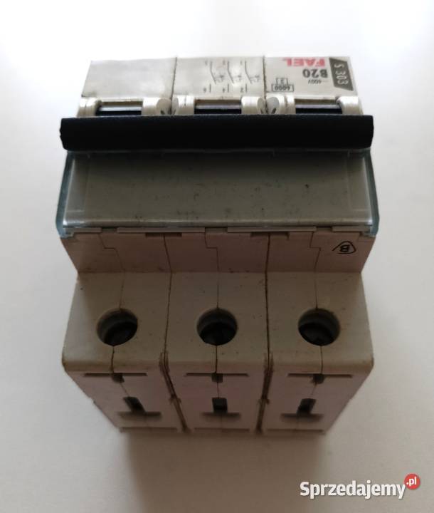 Wyłącznik nadprądowy B20 A FAEL 400V 3P Łódź sprzedam