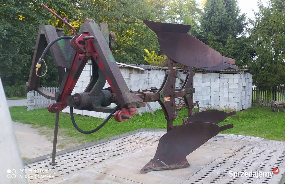 Pług obrotowy 2skibowy obracany hydraulicznie nieuszkodzony Pługi małopolskie Dąbrowa Tarnowska