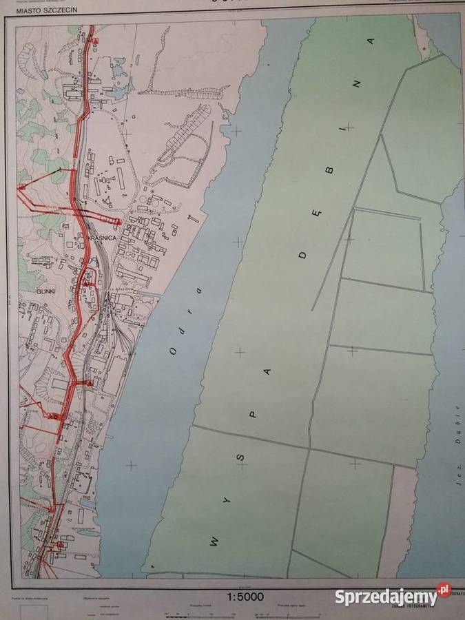 2535 Mapa Tematyczna Szczecina zachodniopomorskie Szczecin