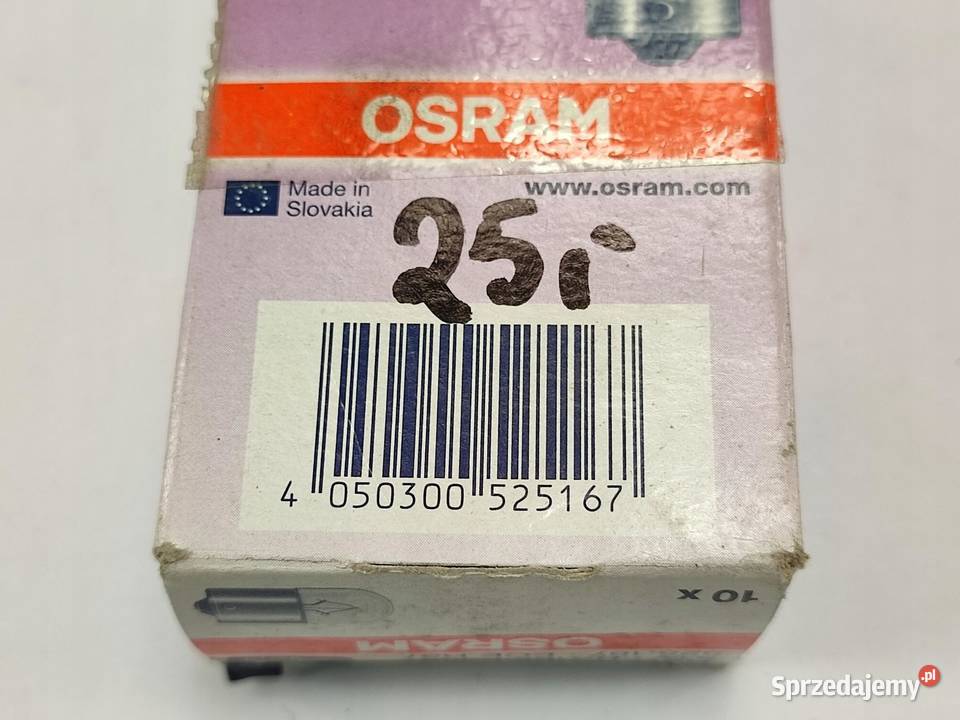 ŻARÓWKA KOMPLET 10 OSRAM 24V 5W BA15S R5W 5627