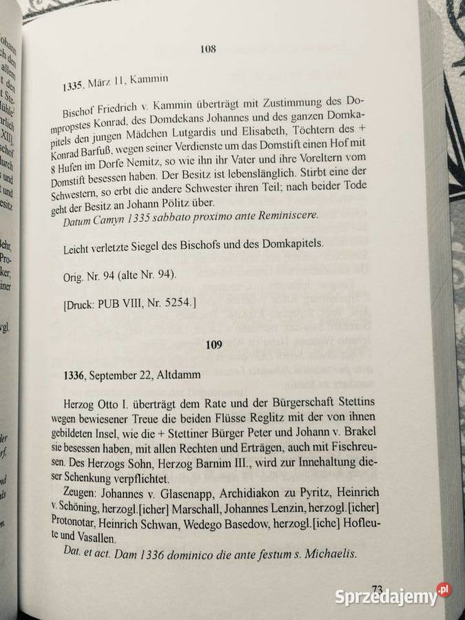 3776 Księga Metrykalna Księgozbioru Miasta zachodniopomorskie Szczecin