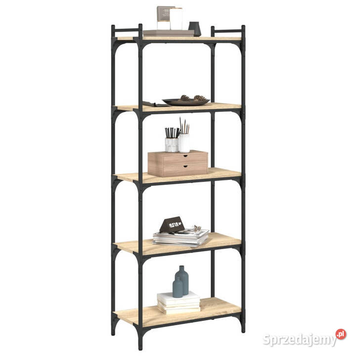 5poziomowy regał na książki dąb sonoma 60x30x154 mazowieckie sprzedam