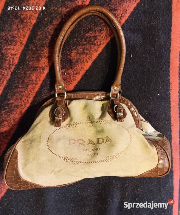 PIEKNA Torebka PRADA MILANO DAL 1913ORYGINAŁ Konin