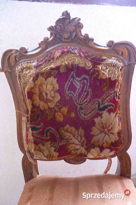 KRZESŁO STARE RZEŻBIONE małopolskie Kraków