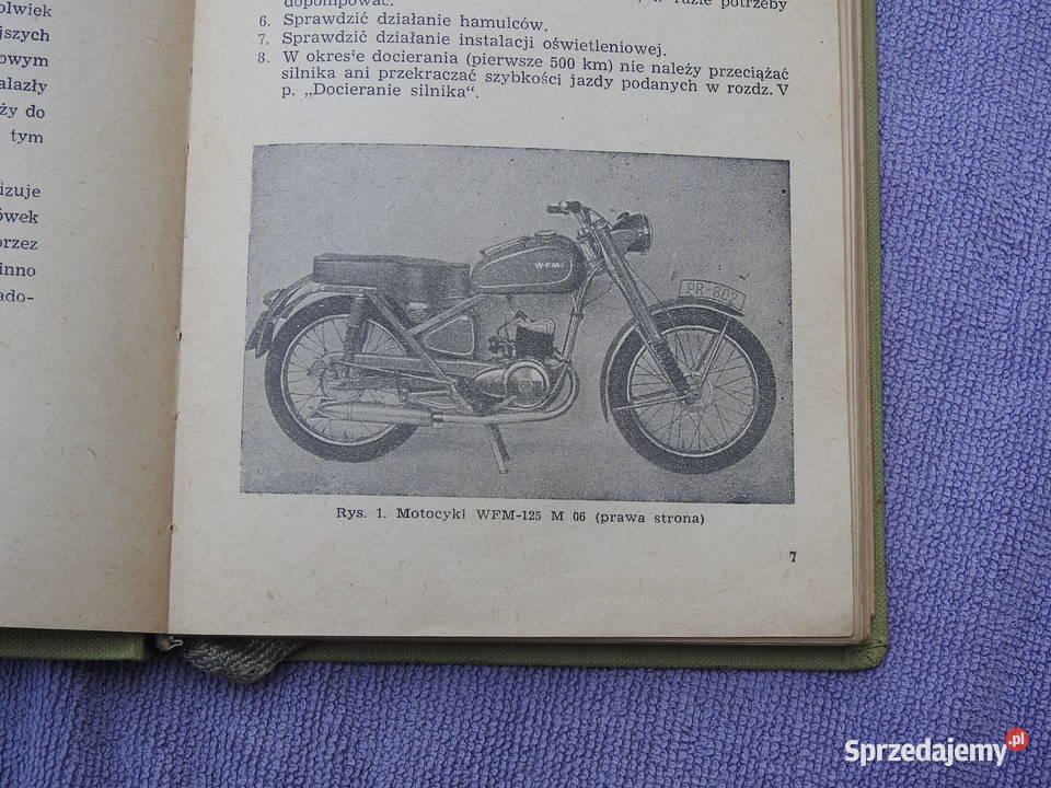 WFM 125 Instrukcja Obsługi i Napraw nie SHL WSK Warszawa sprzedam