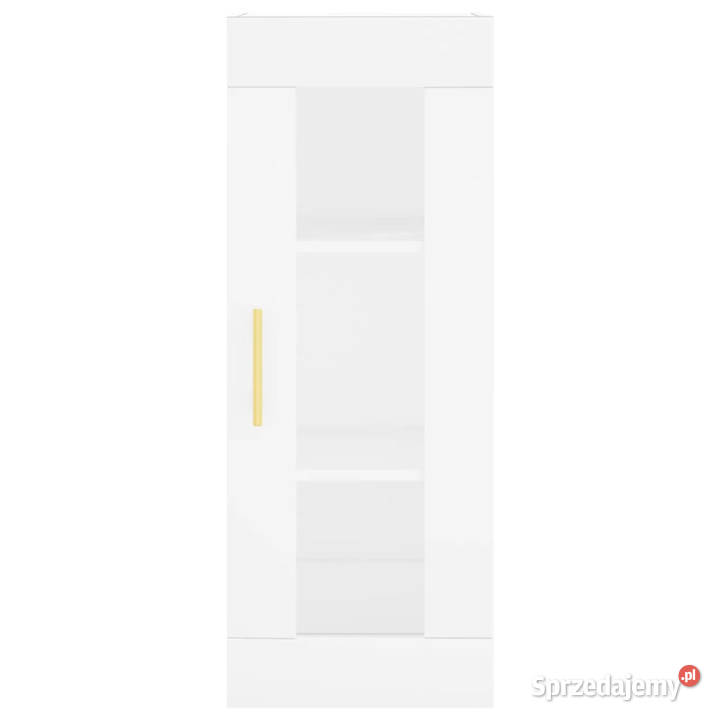 Wysoka szafka biała 345x34x180 materiał mazowieckie Warszawa