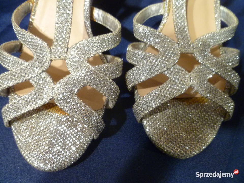 Buty srebrzste Czółenka Kraków