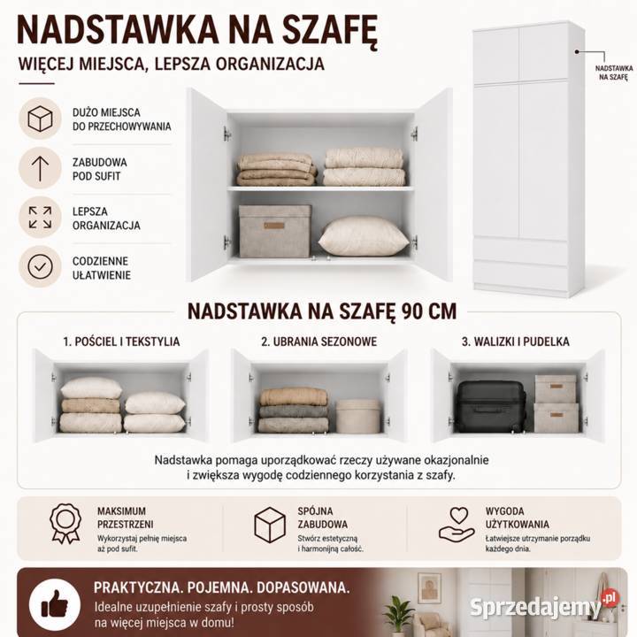 Nadstawka na szafę SD90 90cm