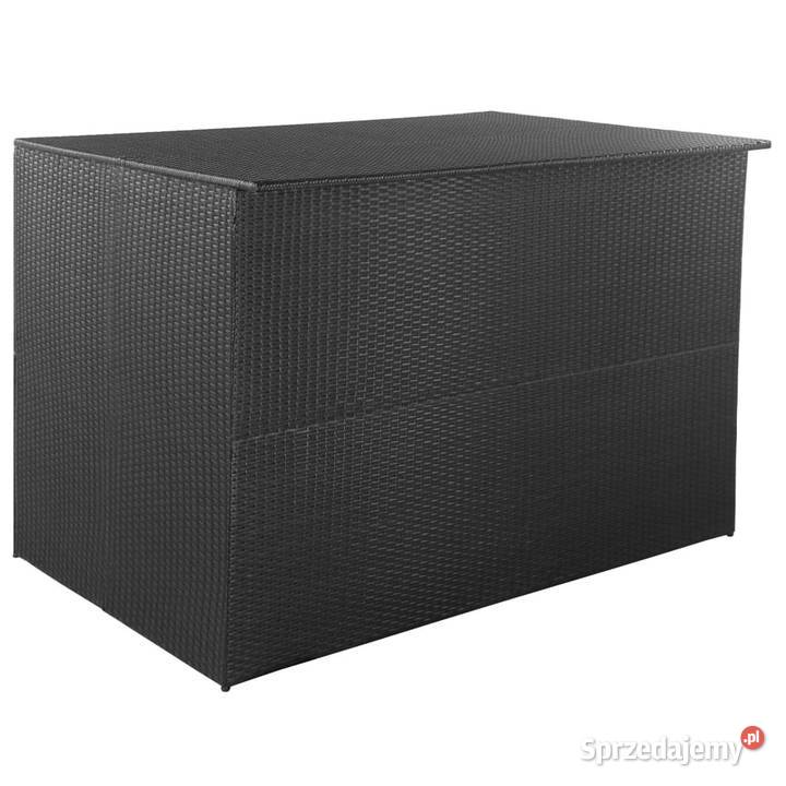 Skrzynia ogrodowa czarna 150 x 100 x 100 rattan Warszawa sprzedam