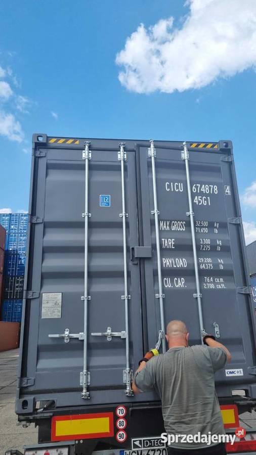 Uszkodzony kontener morski magazynowy 40HC Magazynowanie Warszawa sprzedam