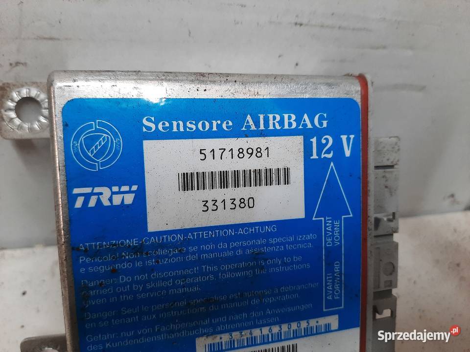 Fiat Albea Palio II sterownik poduszek 51718981 łódzkie Ksawerów