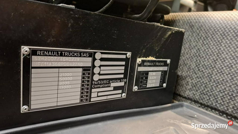 Renault T 520 T4x2 Sleeper Cab E6d 190t tachograf Grójec sprzedam