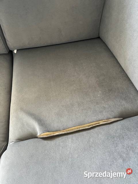 Elegancka sofa wypoczynkowa rozkładana szara