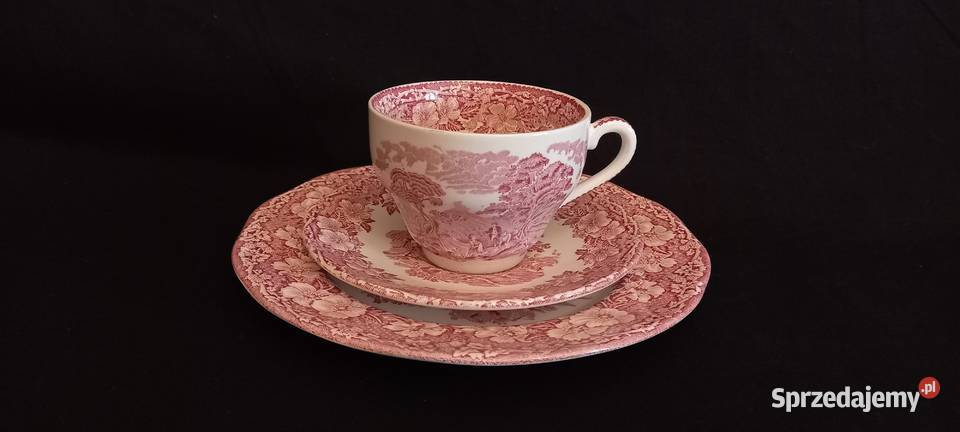 Zestaw śniadaniowy trio angielski Enoch Wedgwood Porcelana i szkło Chełm