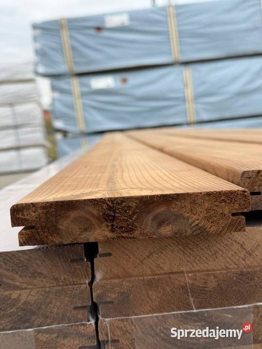 Deska tarasowa thermo termo sosna termo gładka dolnośląskie Prusice