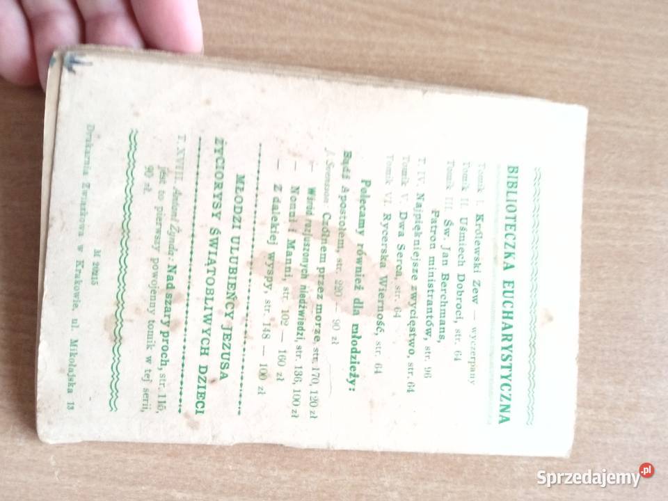 Biblioteczka Eucharystyczna tomik 6 Rycerska Miechów