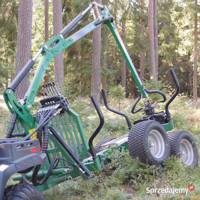 Przyczepa leśna ATV Kellfri 2T z żurawiem 36m 9 mazowieckie Nieporęt