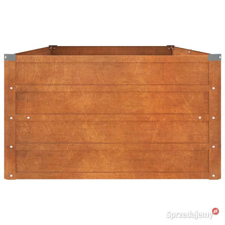 Podwyższona donica rdzawa 160x80x45 stal Warszawa sprzedam