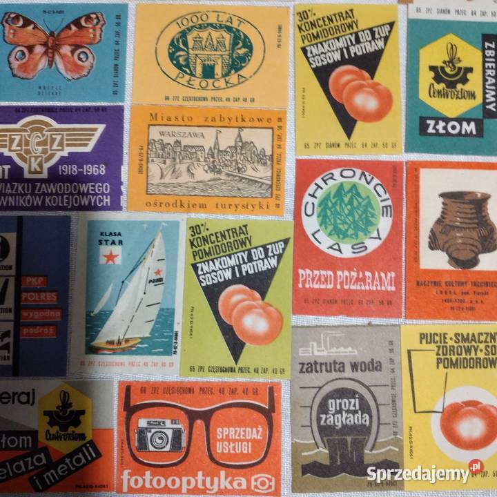 etykiety zapałczane Bukowno