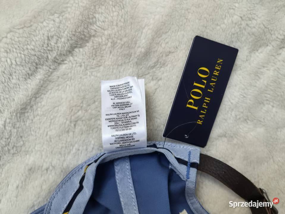 Nowa niebieska czapka z daszkiem Ralph Lauren z małopolskie Bibice