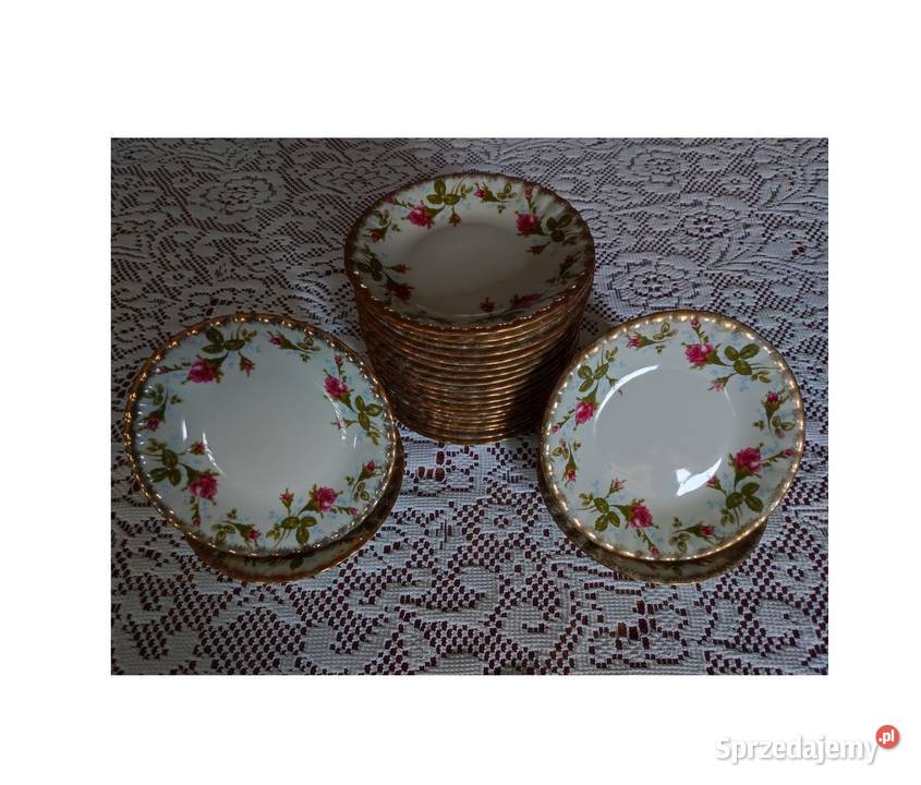 porcelana porcelanowy złocony Iwona Złota Róża Kielce