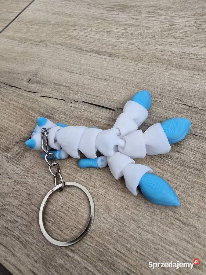 Uroczy Breloczek Lisek Fantasy Brelok Druk 3D Uniseks