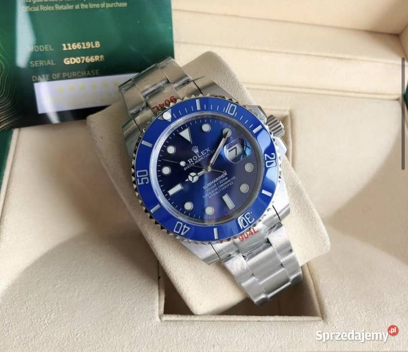 Zegarek Rolex Submariner Date Silver srebrny sprzedam