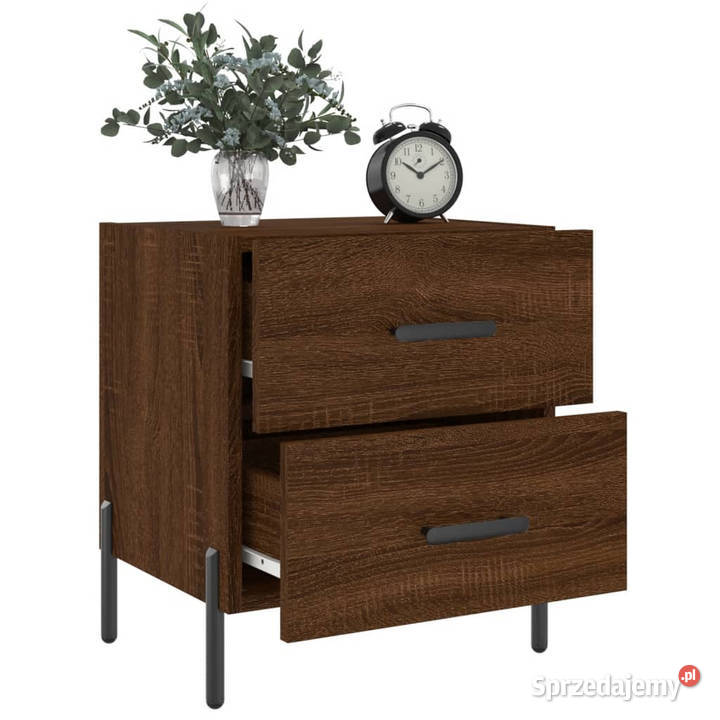 Szafki nocne 2 brązowy dąb 40x35x475 WM827339