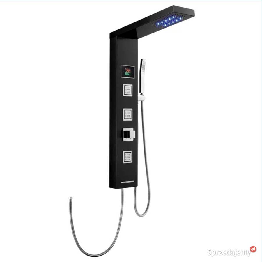 Panel Prysznicowy 4w1 Deszczownica Dysze Wykończenie Poraj