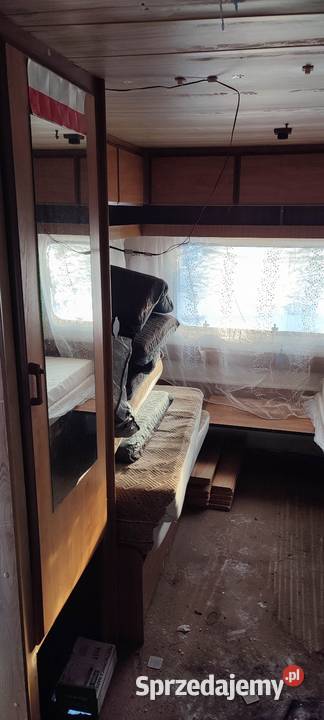 Przyczepa kempingowa na działkę do remontu Burstner Mrągowo