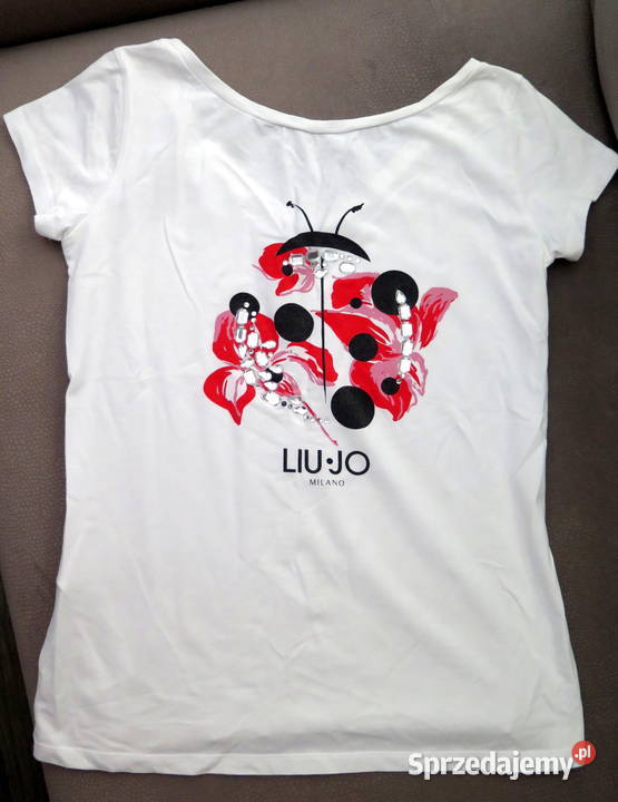 Nowa biała koszulka tshirt Liu Jo Milano r M 38 Komorniki