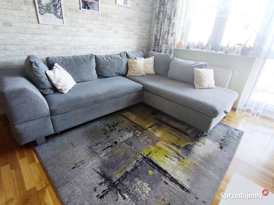 Narożnik z funkcją spania pufy kujawsko-pomorskie Toruń sprzedam